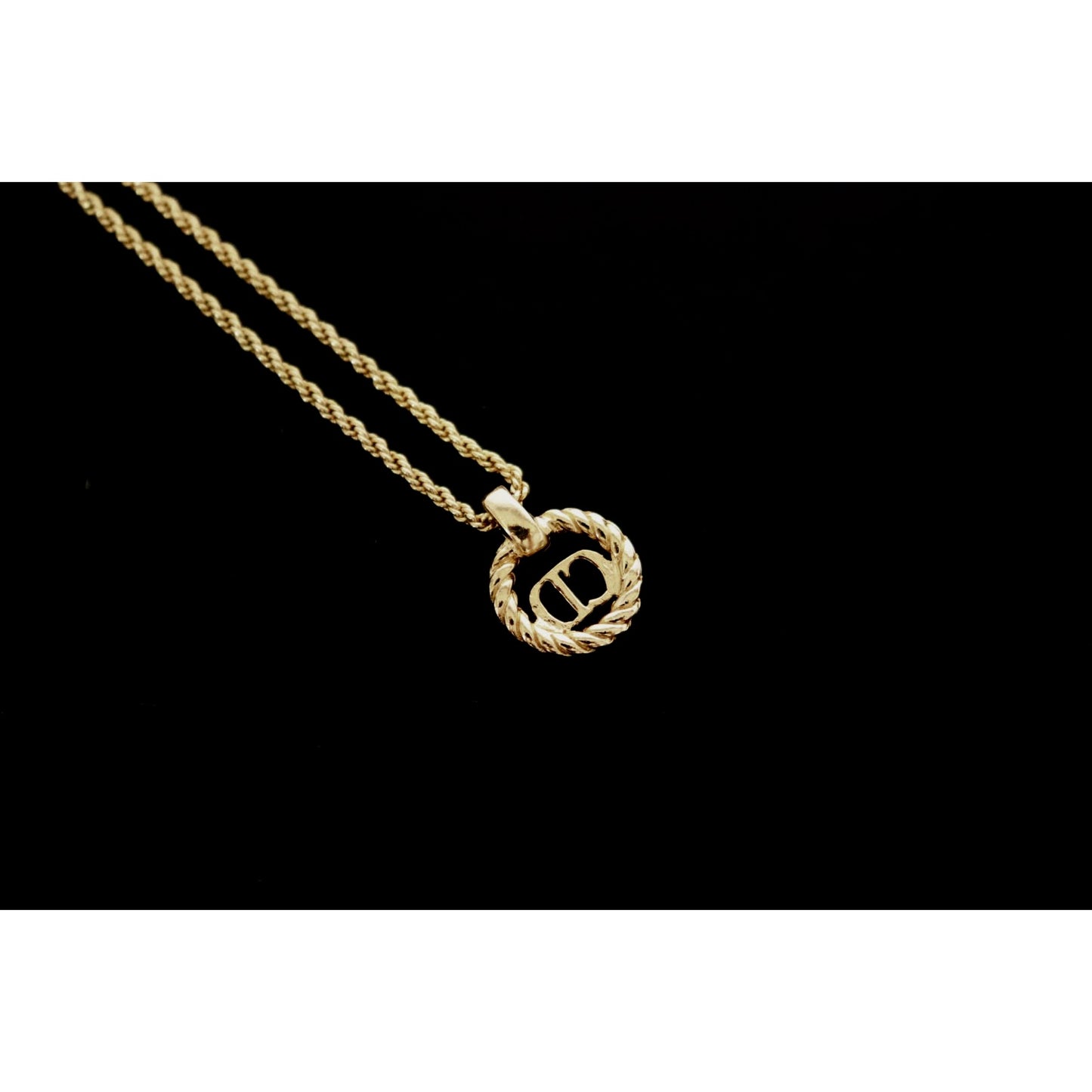 Rank SA ｜ Dior CD Necklace 18k Gold Plated ｜090307