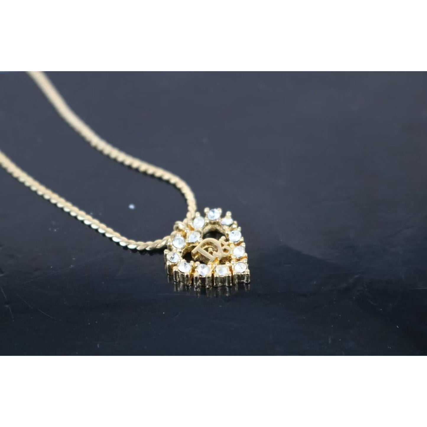 Rank A ｜ Dior Necklace Diamond Gold ｜021710