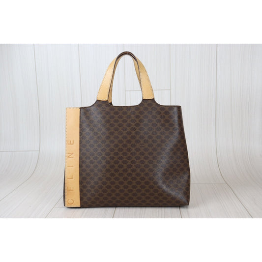 Rank A ｜ CELINE Macadam Tote Bag ｜22121905