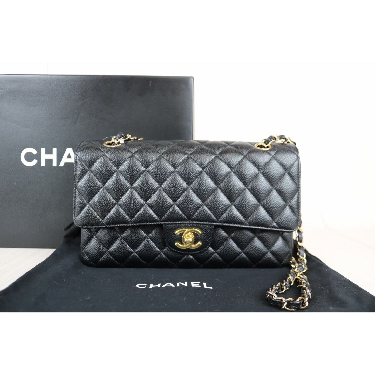 Rank A ｜ CHANEL Caviar Skin CF Shoulder Bag ｜041207