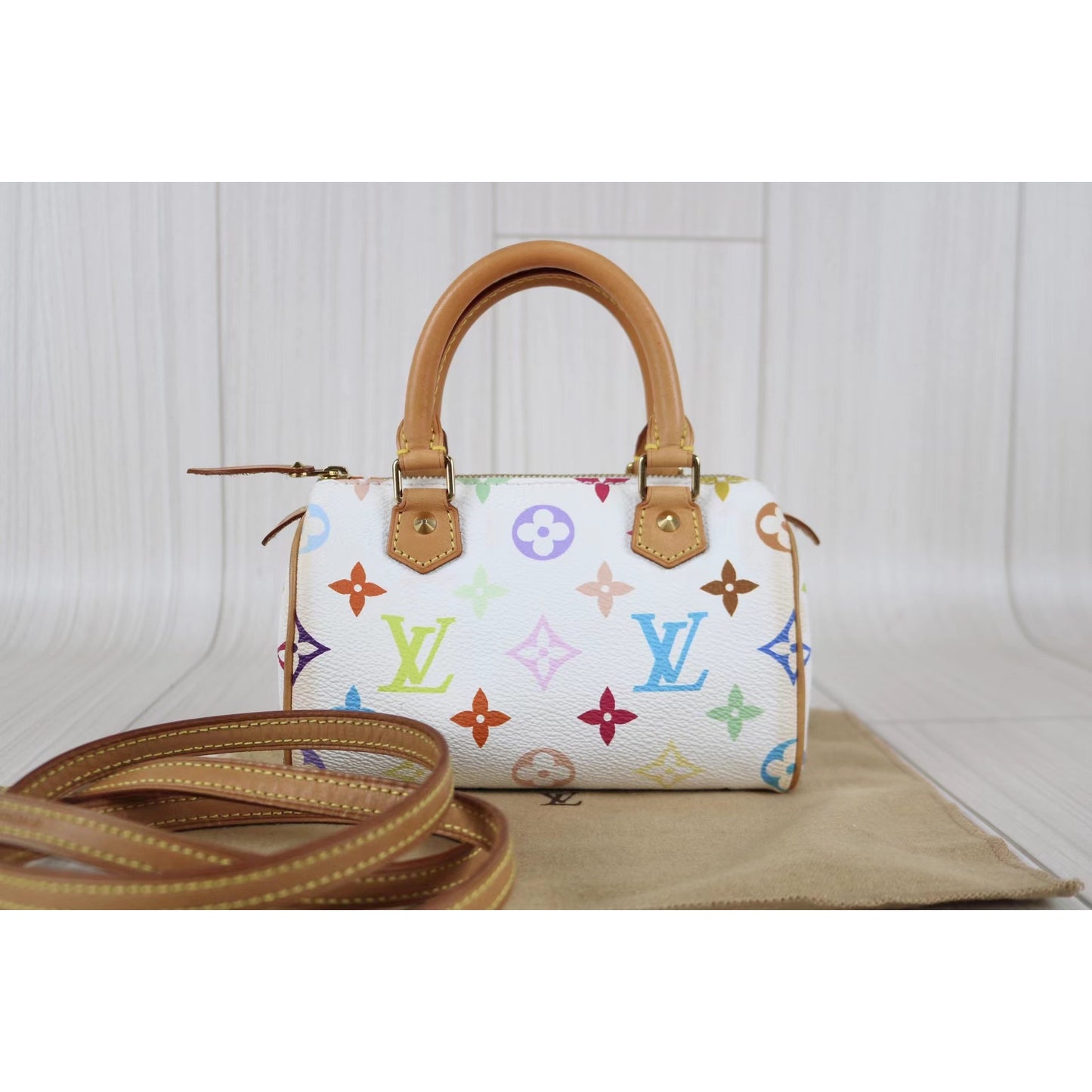 Rank A ｜ LV Multi Monogram Mini Speedy Handbag｜052305