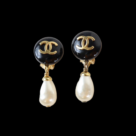 Rank A ｜CHANEL Cocomark Pearl Earring｜23021307