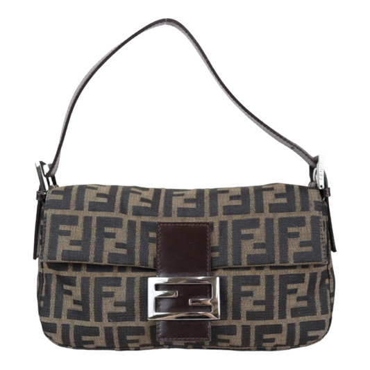 Rank A ｜ FENDI Zucca Mamma Baguette Shoulder Bag ｜22110303