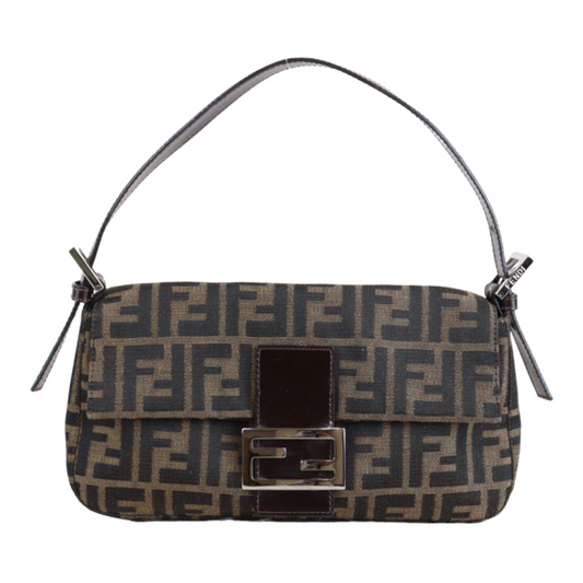 Rank A ｜ FENDI Zucca Mamma Baguette Shoulder Bag ｜23020704
