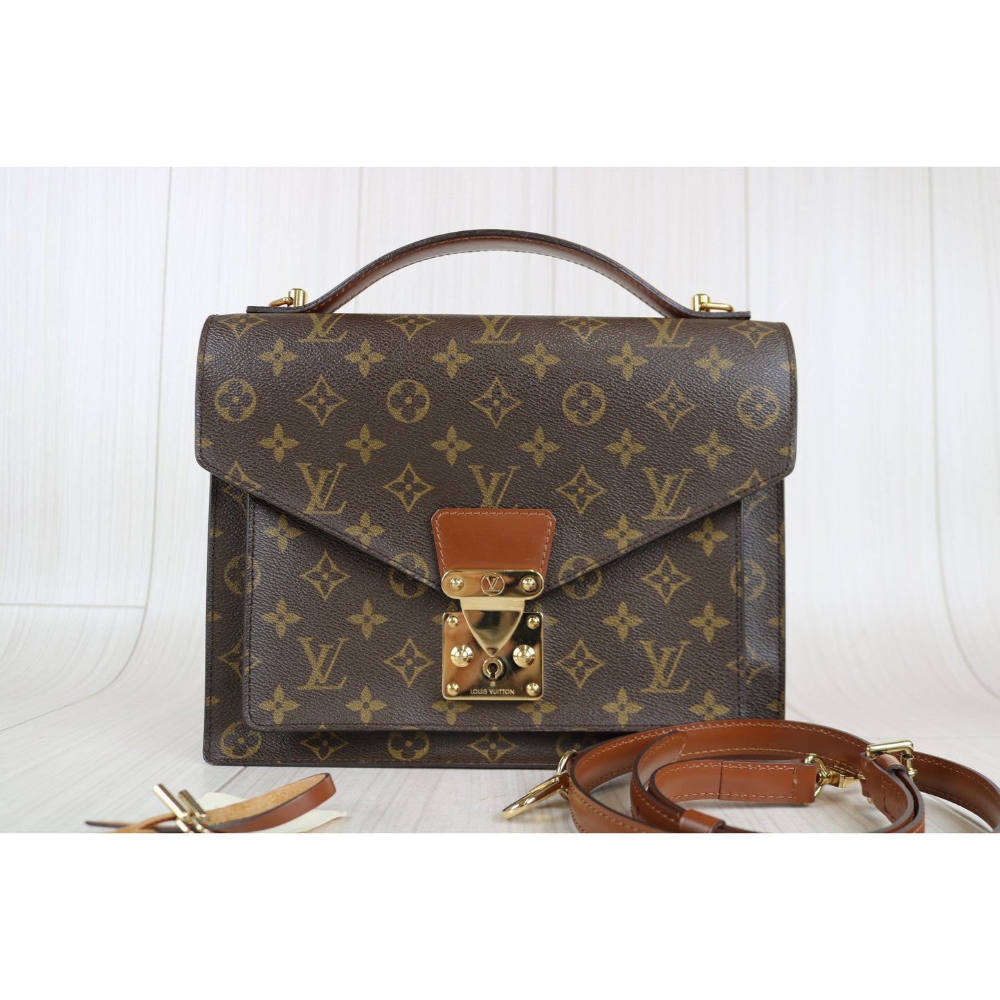 W-Rank A ｜ LV Monogram Monceau28 Shoulder Bag ｜062804