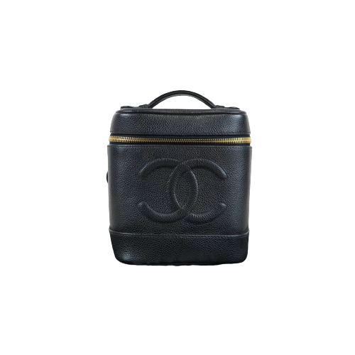 Rank A ｜ CHANEL Caviar Skin Vanity Handbag ｜062508