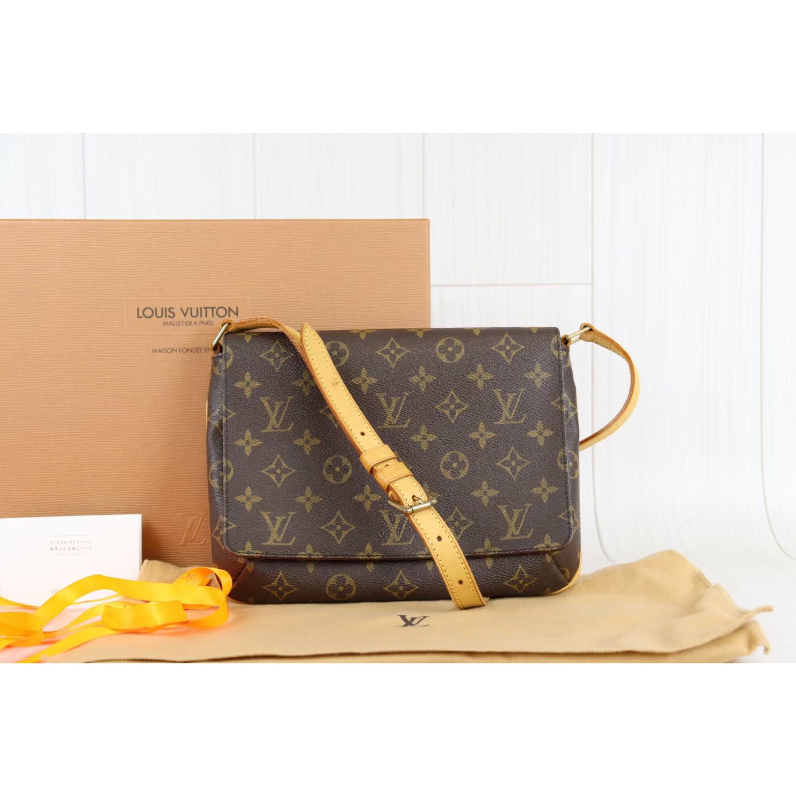 Rank A LV Monogram Musette Tango Shoulder Bag 072020 BRAND GET