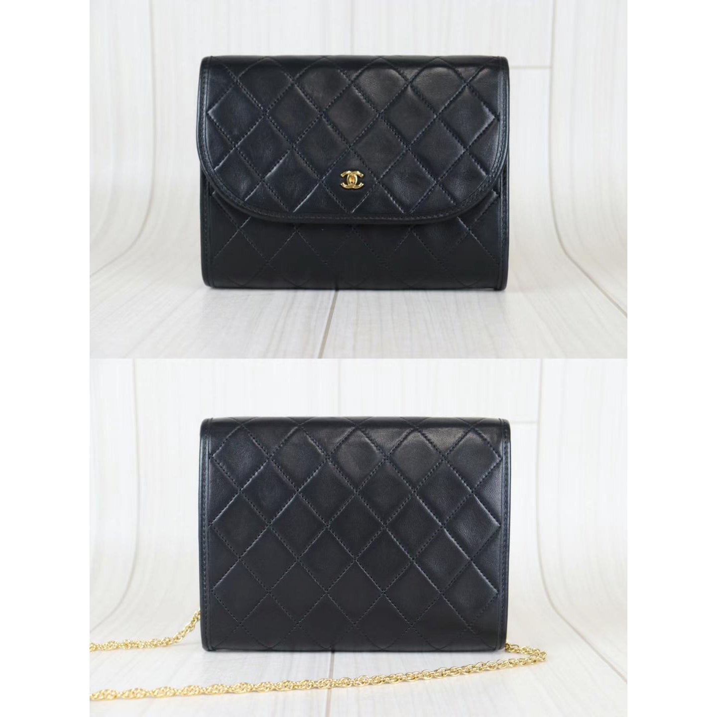 Rank A ｜ CHANEL Mini Coco Mark Matrasse Lambskin Chain Shoulder Bag ｜091302